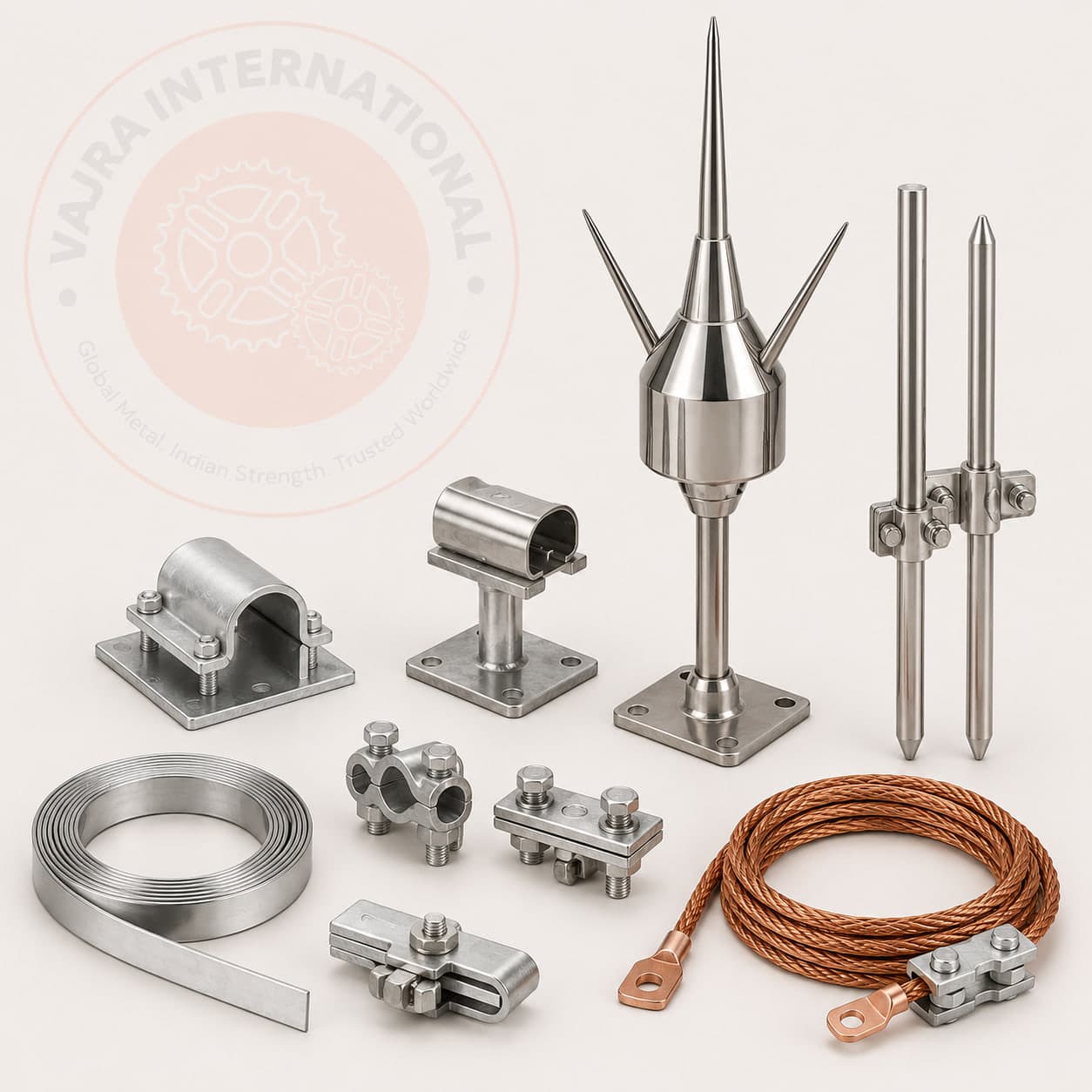 Earthing Pipes, Earthing & Grounding Systems Earthing Pipes, Earthing & Grounding Systems. Manufactured and exported by Vajra International, Howrah, India.