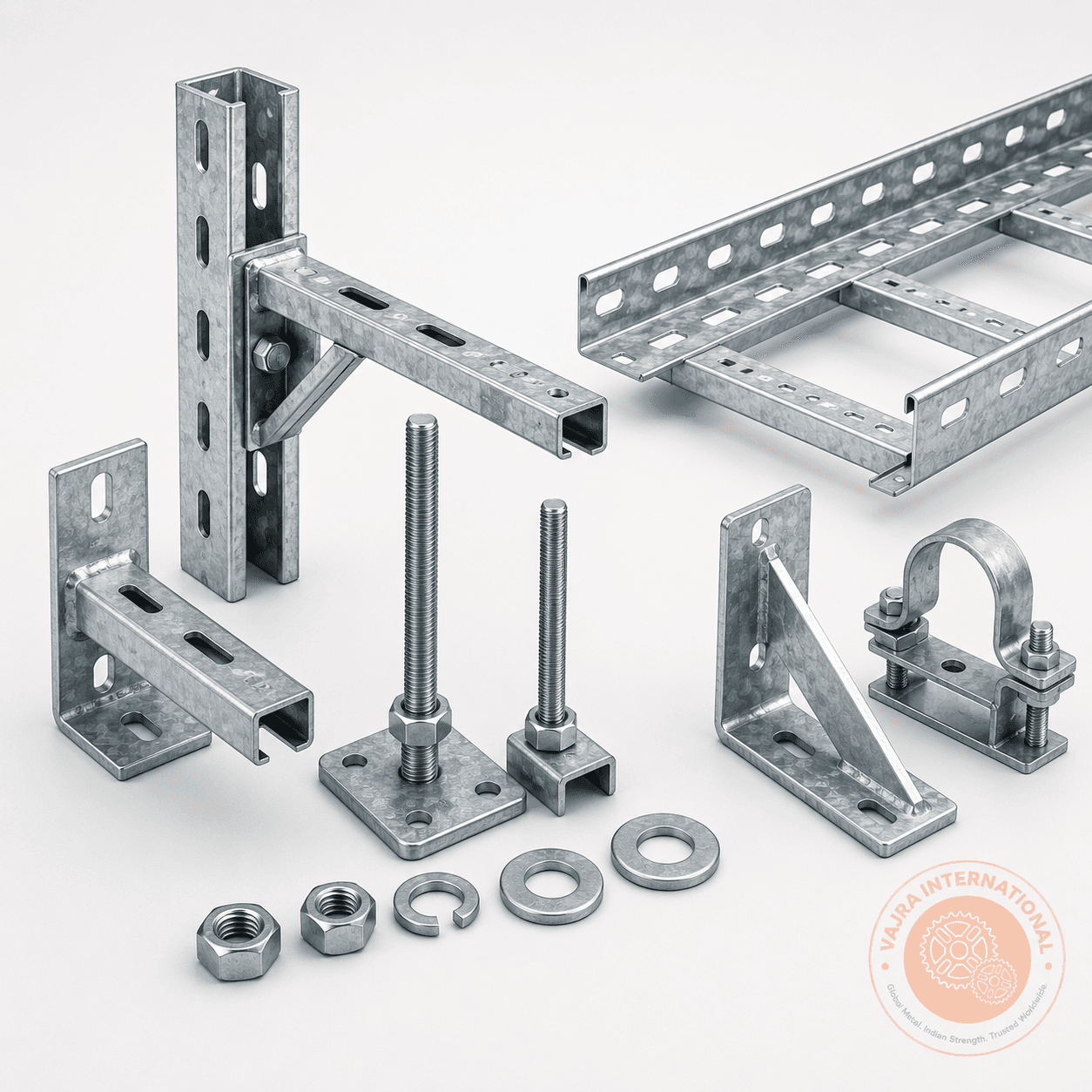 Bends, Tees & Reducers – technical drawing 3 Engineering dimensional drawing for Bends, Tees & Reducers, Cable Tray Accessories & Fittings. Vajra International manufacturer India.