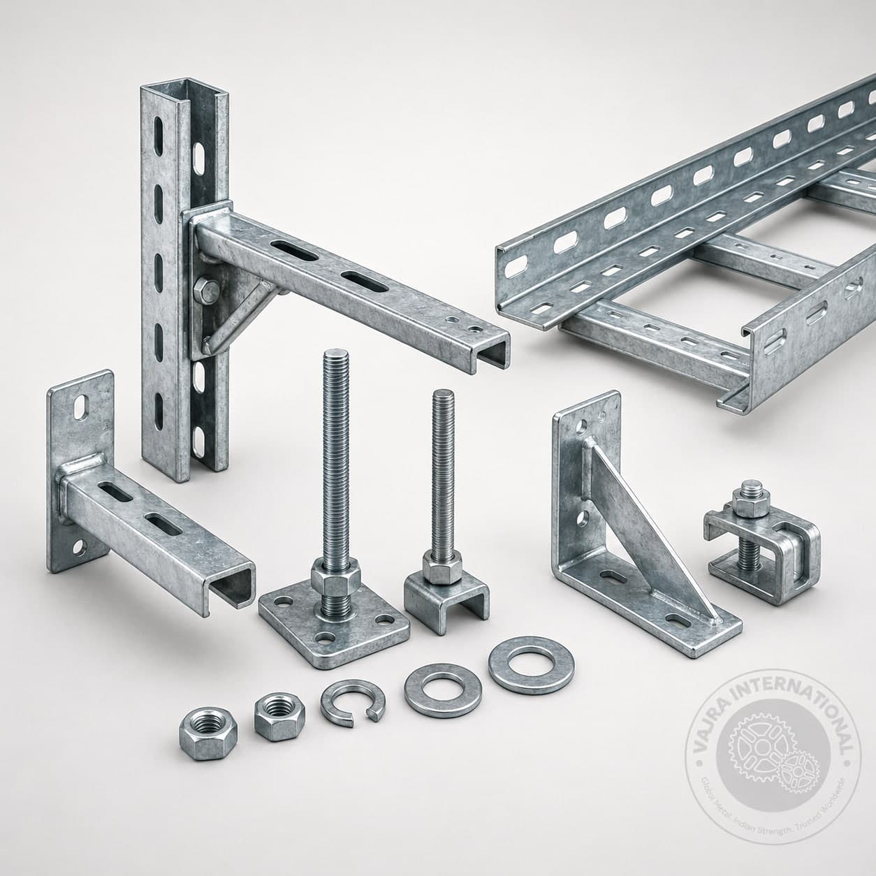 Bends, Tees & Reducers – technical drawing 2 Engineering dimensional drawing for Bends, Tees & Reducers, Cable Tray Accessories & Fittings. Vajra International manufacturer India.
