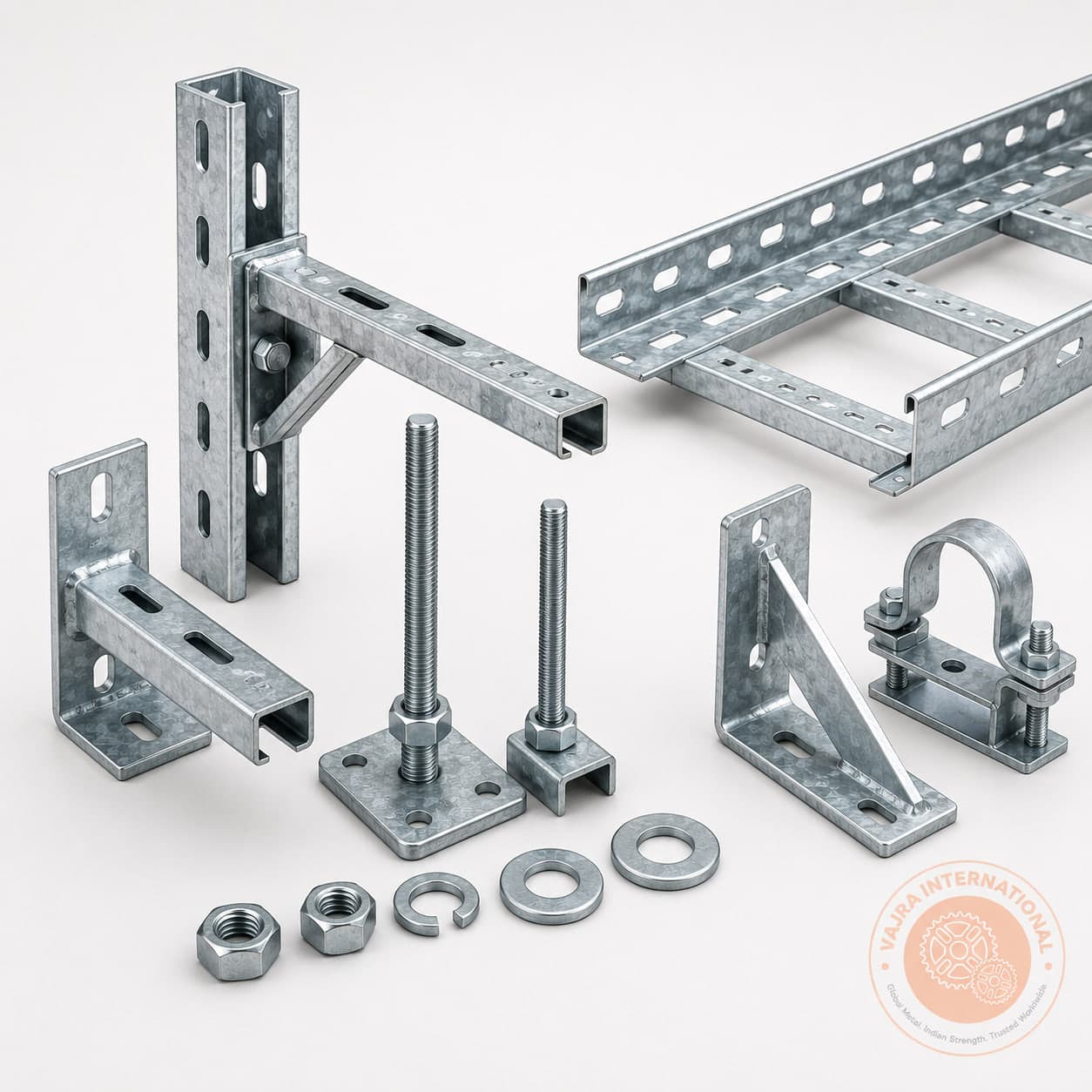 Bends, Tees & Reducers – technical drawing 3 Engineering dimensional drawing for Bends, Tees & Reducers, Cable Tray Accessories & Fittings. Vajra International manufacturer India.
